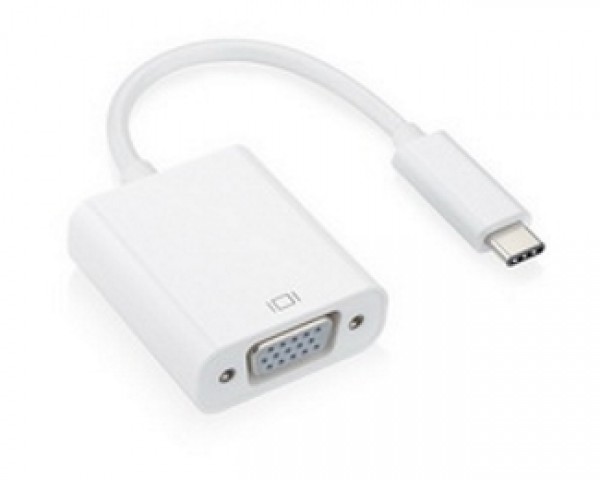 FAST ASIA Adapter-konvertor USB 3.1 tip C (M) - VGA (F) srebrni IT KOMPONENTE I PERIFERIJA