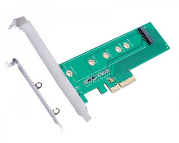 E-GREEN PCI Express M.2 (NGFFSSD) na PCI Express SATA 4 x 3.0 Adapter IT KOMPONENTE I PERIFERIJA