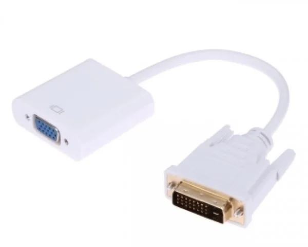 E-GREEN Adapter DVI-D (M) - VGA (F) beli IT KOMPONENTE I PERIFERIJA