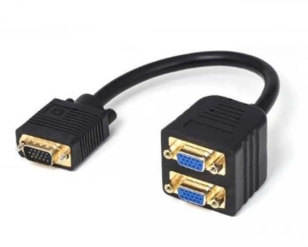 FAST ASIA Adapter VGA - VGA M2F (spliter) crni IT KOMPONENTE I PERIFERIJA