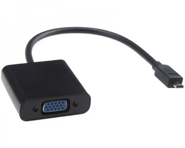 FAST ASIA Adapter-konvertor Micro HDMI (M) - VGA (F) crni IT KOMPONENTE I PERIFERIJA