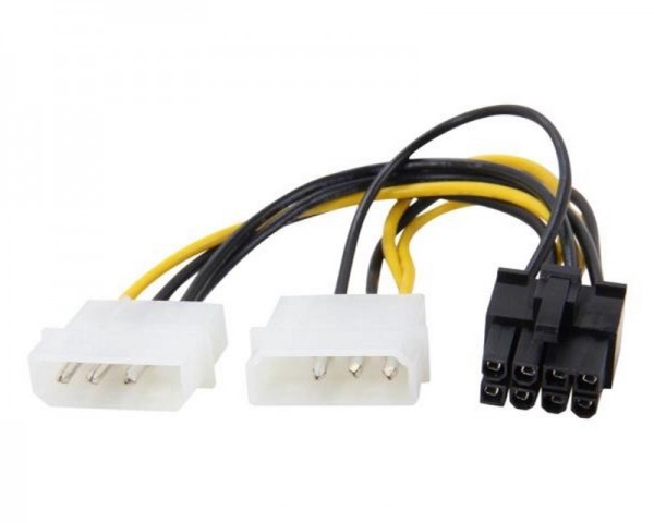 E-GREEN Naponski adapter za PCI-E VGA (8-pin) -2x Molex IT KOMPONENTE I PERIFERIJA