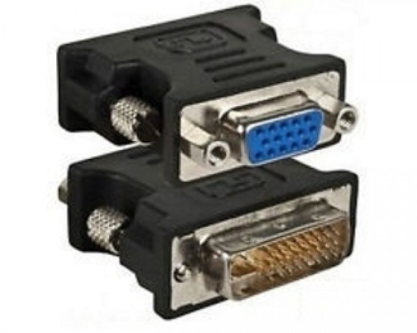 E-GREEN Adapter DVI-I Dual Link (M) - VGA D-sub (F) crni IT KOMPONENTE I PERIFERIJA