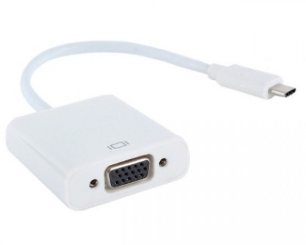 E-GREEN Adapter USB 3.1 tip C (M) - VGA (F) beli IT KOMPONENTE I PERIFERIJA