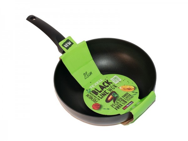 Tiganj Wok Texell BLACK LINE 28 cm TPBL-W28 POKUĆSTVO