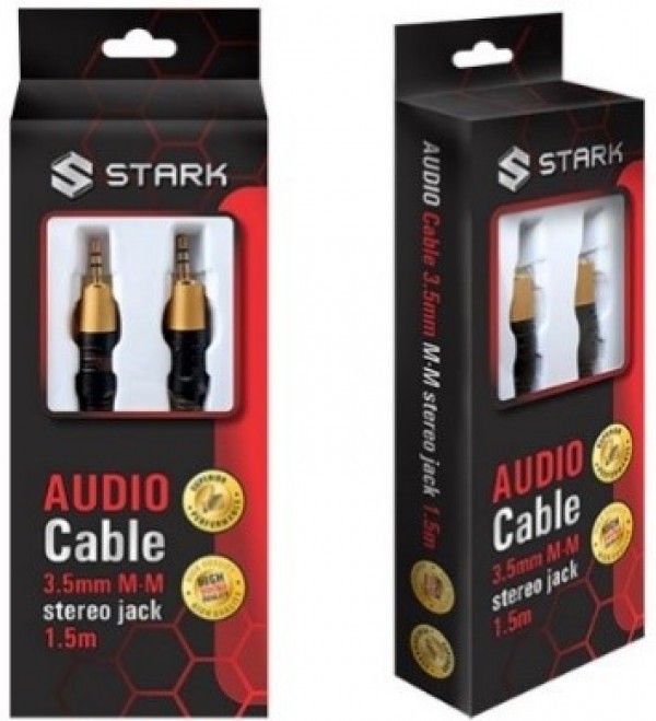 STARK kabl audio 3.5mm na 3.5mm M-M (High sound quality) 1.5m. IT KOMPONENTE I PERIFERIJA