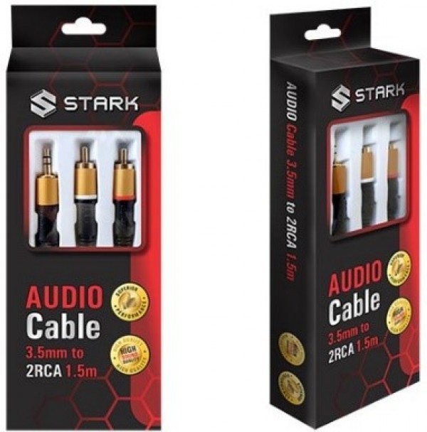 STARK kabl audio3.5mm na 2RCA  M-M(High sound quality)1.5m IT KOMPONENTE I PERIFERIJA