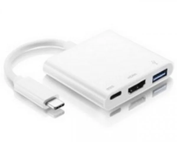 FAST ASIA Adapter - konvertor USB 3.1 tip C - USB 3.0 + HDMI + tip C IT KOMPONENTE I PERIFERIJA