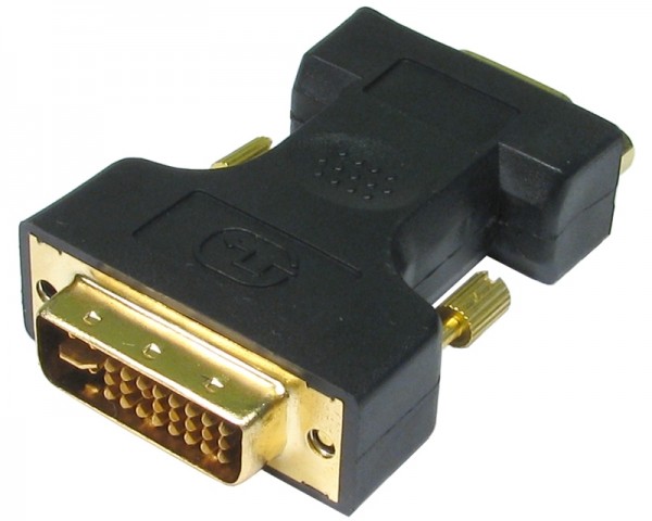 FAST ASIA Adapter DVI-I  (M) - VGA (F) crni IT KOMPONENTE I PERIFERIJA