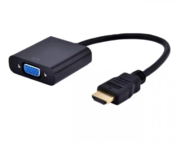 FAST ASIA Adapter-konvertor HDMI (M) - VGA (F) crni IT KOMPONENTE I PERIFERIJA