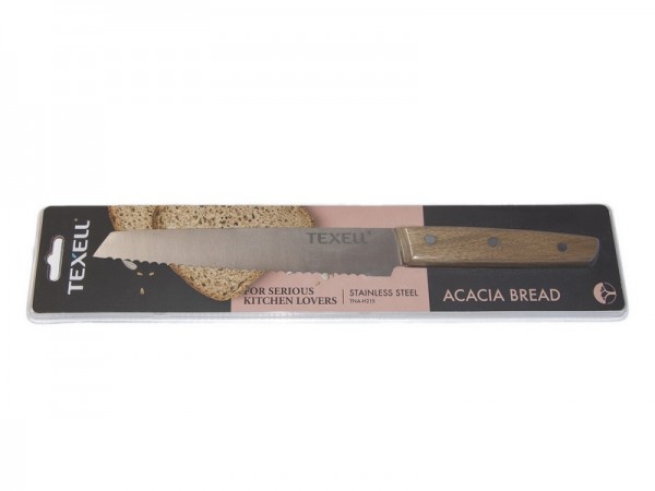 TEXELL TNA-H215 Nož od nerđajućeg čelika Acacia za hleb POKUĆSTVO