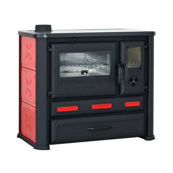 TIM SISTEM Alma Mons Šporet na čvrsto gorivo  Levi crveni GREJANJE I KLIMATIZACIJA