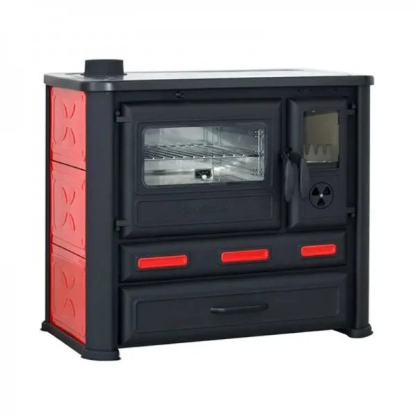 TIM SISTEM Alma Mons Šporet na čvrsto gorivo  Levi crveni GREJANJE I KLIMATIZACIJA