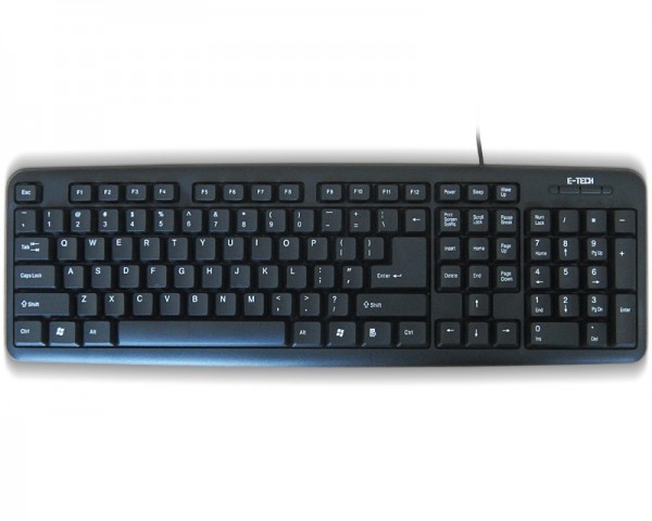 ETECH E-5050 USB US crna tastatura IT KOMPONENTE I PERIFERIJA