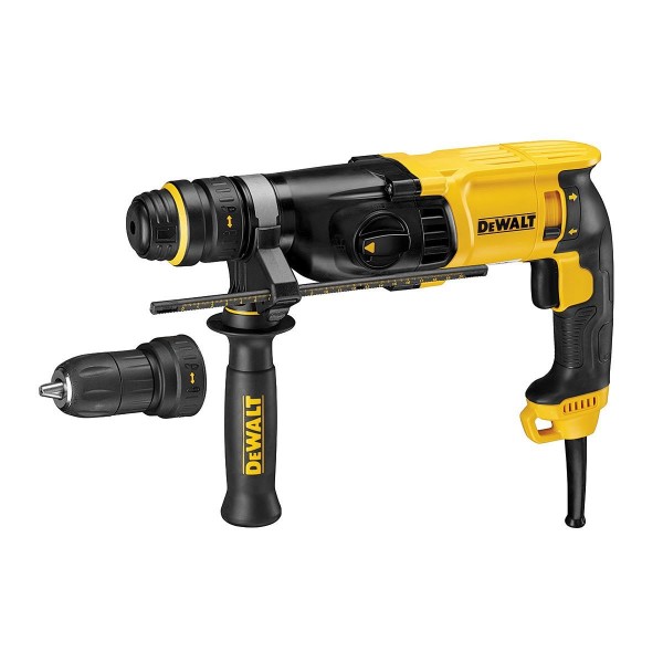 DeWalt D25134K, sa dodatnom brzosteznom glavom, 800W Elektro pneumatski čekić SDS-Plus POKUĆSTVO