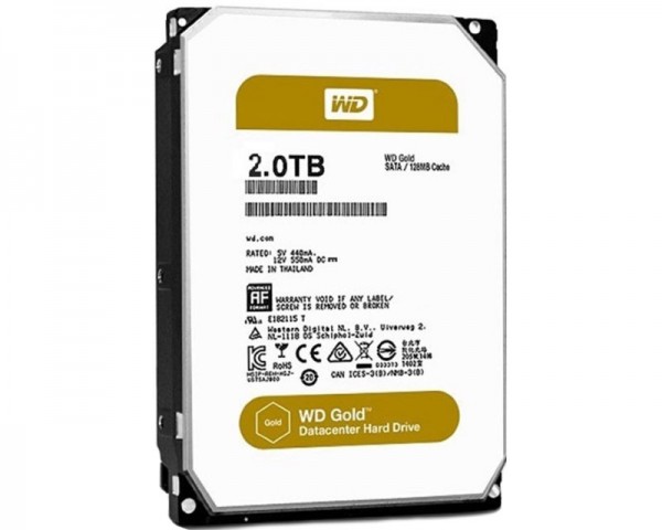 WD 2TB 3.5'' SATA III 128MB 7.200 WD2005FBYZ Gold IT KOMPONENTE I PERIFERIJA