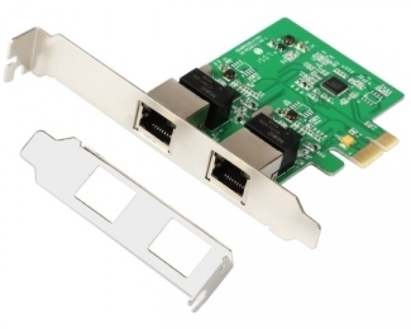 E-GREEN PCI-Express kontroler 2-port Gigabit Ethernet IT KOMPONENTE I PERIFERIJA