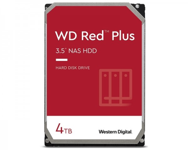 WD 4TB 3.5'' SATA III 128MB WD40EFZX Red Plus IT KOMPONENTE I PERIFERIJA