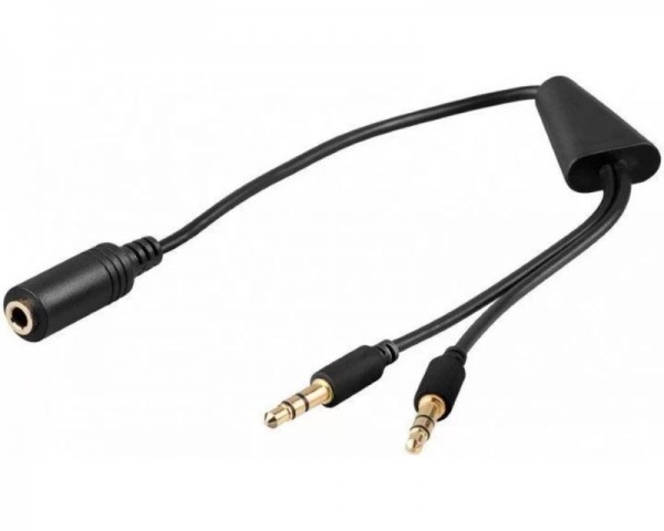 E-GREEN Adapter Audio 3.5mm stereo (F) - 2x 3.5mm stereo (M) IT KOMPONENTE I PERIFERIJA