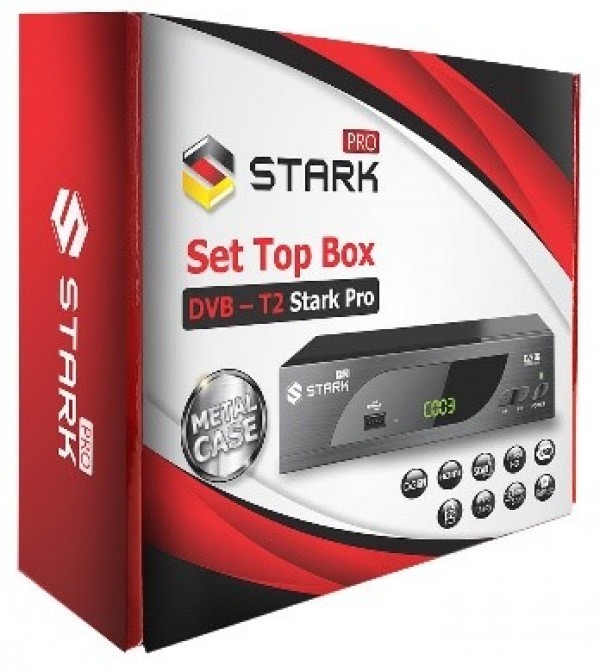 STARK PRO Set Top Box DVB-T2 PVR, teletex, metalno kućište TV, AUDIO,VIDEO