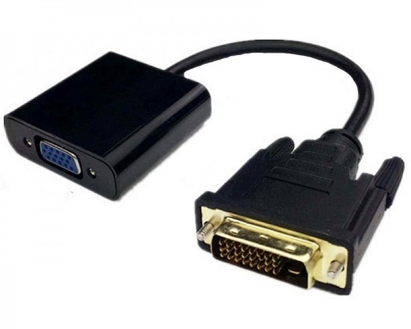 E-GREEN Adapter DVI-D (M) - VGA (F) crni IT KOMPONENTE I PERIFERIJA