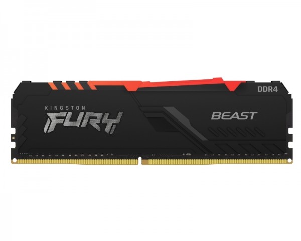 KINGSTON DIMM DDR4 8GB 3600MHz KF436C17BBA8 Fury Beast RGB IT KOMPONENTE I PERIFERIJA
