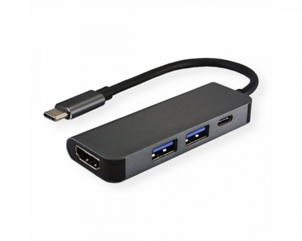 FAST ASIA Adapter-konvertor TIP C na HDMI+ 2xUSB 3.0+ TIP C IT KOMPONENTE I PERIFERIJA