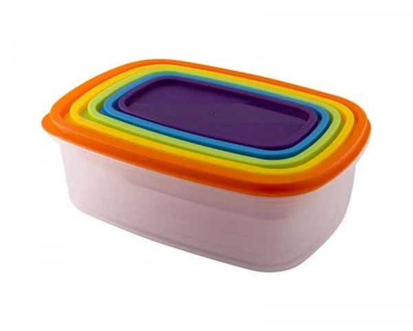 LAMART LT6030 Set plastičnih posuda 6 kom RAINBOW POKUĆSTVO