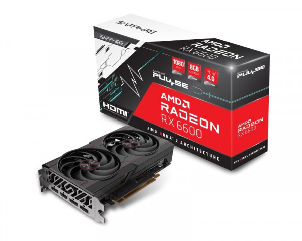SAPPHIRE AMD Radeon RX 6600 8GB 128bit PULSE RX 6600 GAMING 8GB (11310-01-20G) IT KOMPONENTE I PERIFERIJA