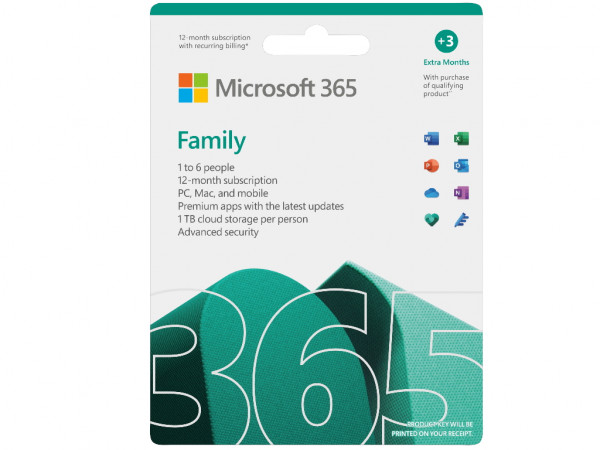 Licenca MICROSOFT Retail Microsoft 365 FamilyP8 32bit64bit English5 korisnika1 godina' ( '6GQ-01561' )  IT KOMPONENTE I PERIFERIJA