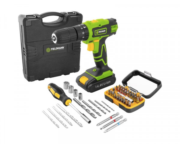 FIELDMANN FDV 10352-55AR Akumulatorska bušilica 14.4V + pribor POKUĆSTVO