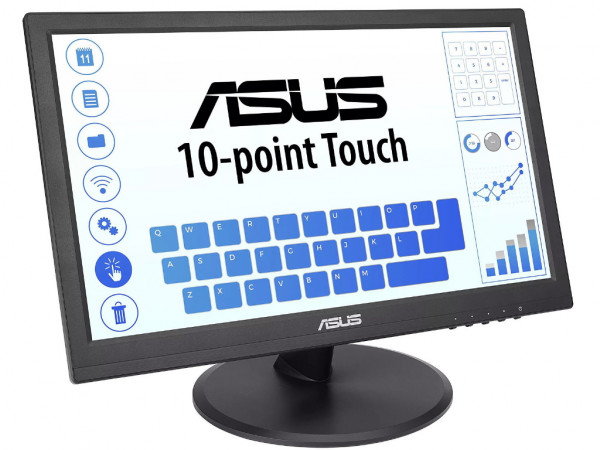 Asus Monitor VT168HR 15.6'' TN, touch 1366x768 60Hz 5ms GtG VGA, HDMI VESA, crna (90LM02G1-B04170) MONITORI