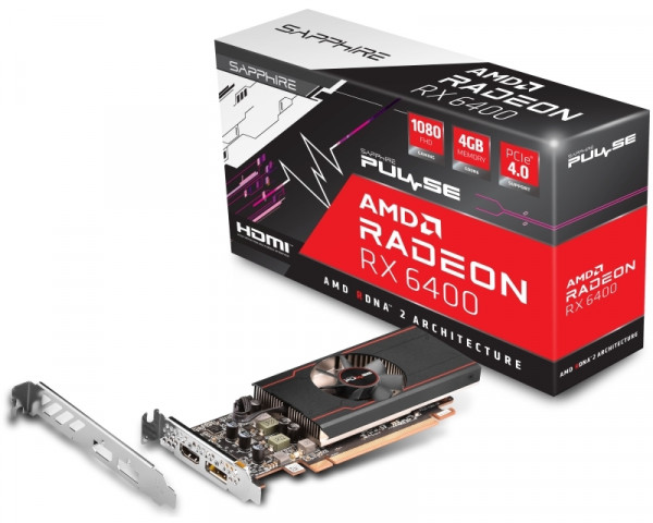 SAPPHIRE AMD Radeon RX 6400 4GB 64bit PULSE RX 6400 GAMING 8GB ( 11315-01-20G) IT KOMPONENTE I PERIFERIJA