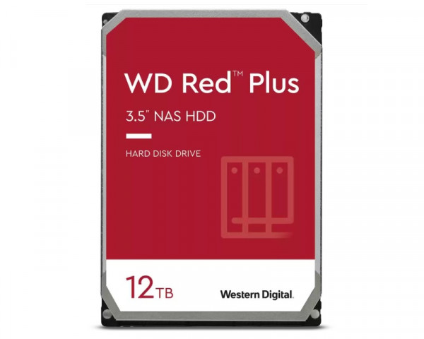 WD 12TB 3.5'' SATA III 256MB 5400 WD120EFBX Red Plus NAS IT KOMPONENTE I PERIFERIJA