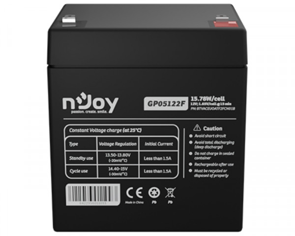 NJOY GP05122F baterija za UPS 12V 5Ah (BTVACEUOATF2FCN01B) IT KOMPONENTE I PERIFERIJA
