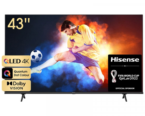HISENSE 43'' 43E7HQ Smart QLED 4K Ultra HD LCD TV TV, AUDIO,VIDEO