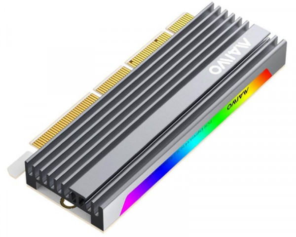 MAIWO Adapter M.2 NVMe na PCI-Express RGB Alu heatsink, KT058 IT KOMPONENTE I PERIFERIJA