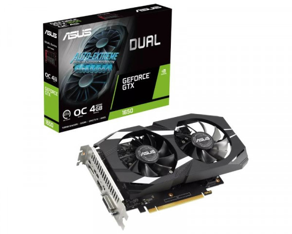 ASUS nVidia GeForce GTX 1650 4GB 128bit DUAL-GTX1650-O4GD6-P-V2 IT KOMPONENTE I PERIFERIJA