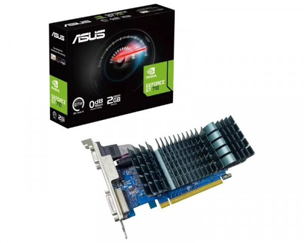 ASUS nVidia GeForce GT 710 2GB 64bit GT710-SL-2GD3-BRK-EVO IT KOMPONENTE I PERIFERIJA