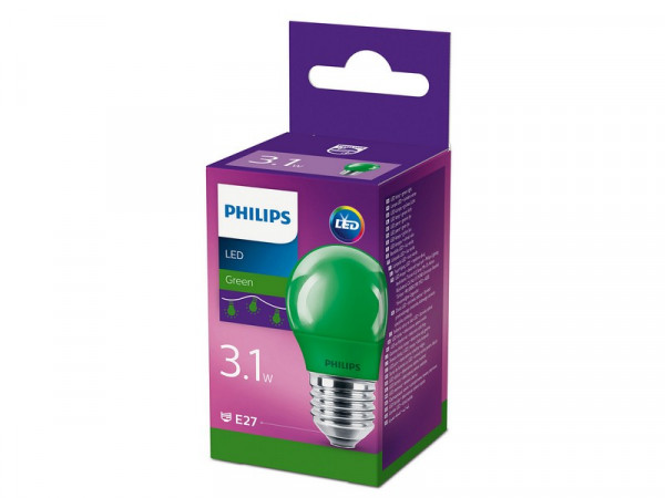 Philips LED SIJALICA U BOJI 3,1 W (25W) E27 P45 ZELENA PS630 POKUĆSTVO