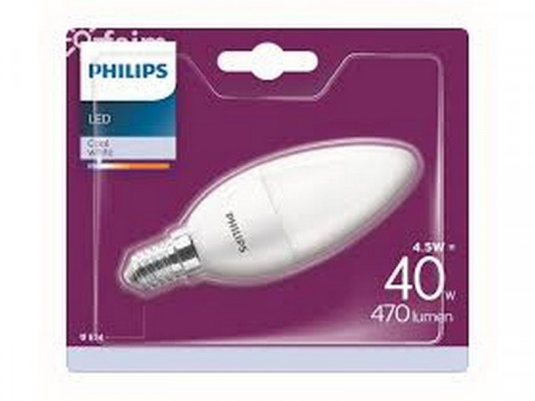Philips LED SIJALICA 5W(40W) B35 E14 CW MAT PS661 POKUĆSTVO