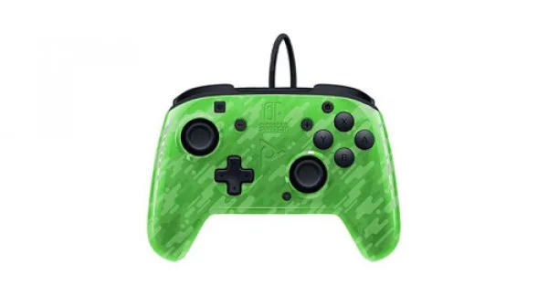 Nintendo Switch Faceoff Deluxe Controller + Audio Camo Green GAMING 