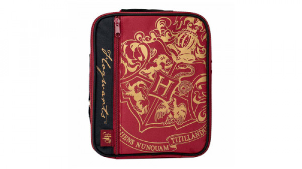 Harry Potter Deluxe 2 Pocket Lunch Bag Burgundy - Crest GAMING 