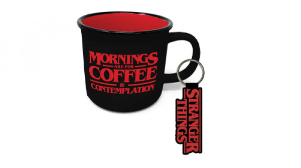 Stranger Things Campfire Mug and Keychain Set GAMING 