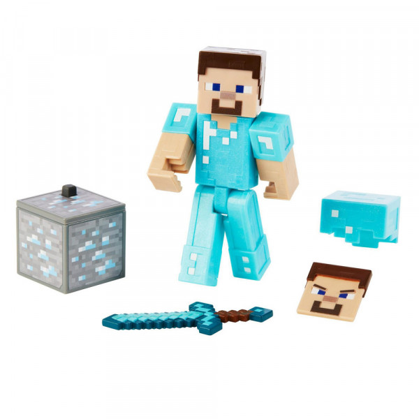 Minecraft - Diamond Armor Steve Action Figure MERCHANDISE