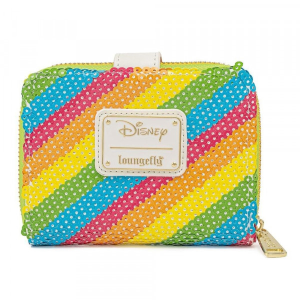 Disney Sequin Rainbow Zip Wallet GAMING 