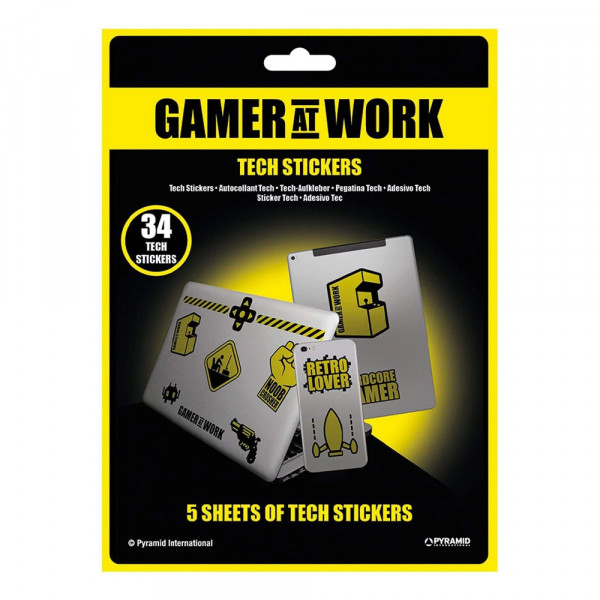 Gamer at Work Tech Stickers MERCHANDISE