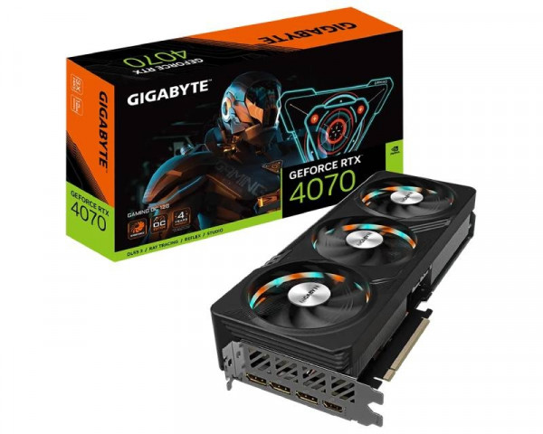 GIGABYTE nVidia GeForce RTX 4070 GAMING 12GB GV-N4070GAMING OC-12GD IT KOMPONENTE I PERIFERIJA