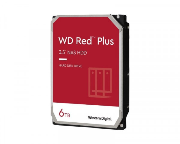 WD 6TB 3.5'' SATA III 256MB IntelliPower WD60EFPX Red Plus IT KOMPONENTE I PERIFERIJA